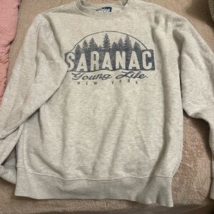Sara Gray Crewneck Sweater with Vintage Graphic